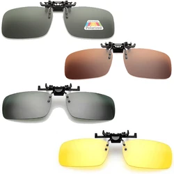 Polarized Clip on Sunglasses Men Women Driving Night Vision Eyewear Uv400 Cycling Fishing Glasses Clip Motorcycle Equipments