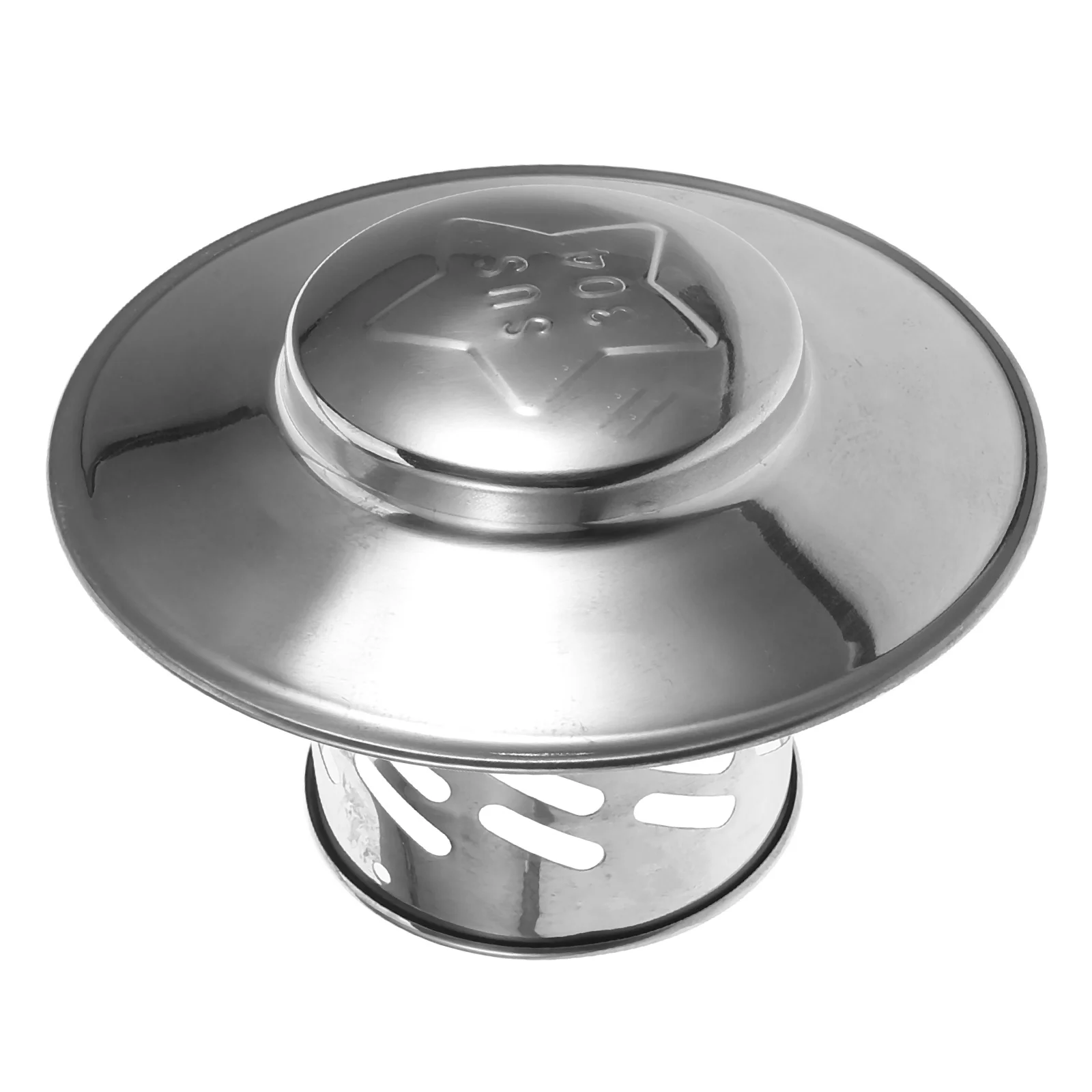 

Rain Hat Chimney Fireplace Vent Caps for Gas Metal Cover No Power inside House Silver Flue outside Stainless Steel