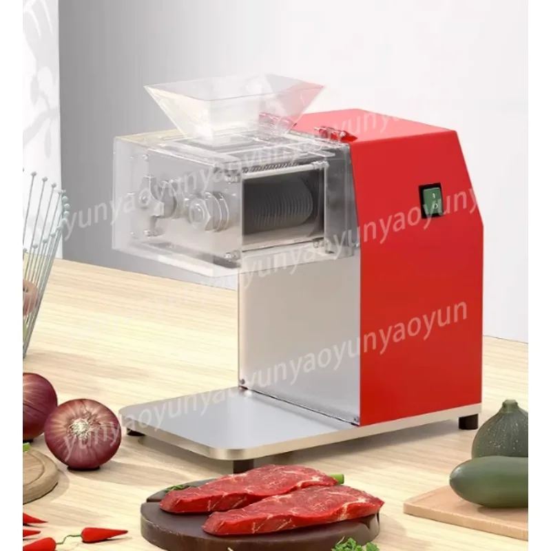 Commercial Electric Meat Slicing Machine Shred Dice Chili Bean Multifunctional Meat Cutter Processing Equipment