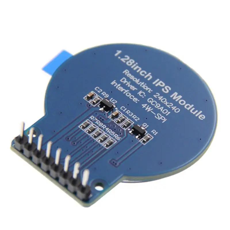 AS95 3Pcs 1.28 Inch IPS Round LCD Display Module 240x240 SPI Serial Port for Arduino STM32 Development Board