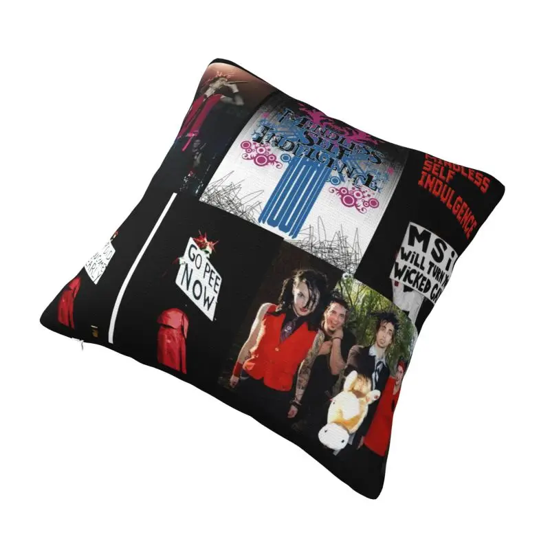 Custom Msi Mindless Hip Hop Punk Rock Self Indulgence Pillow Case 45x45cm Electro Cushions Cover Square Pillowcase