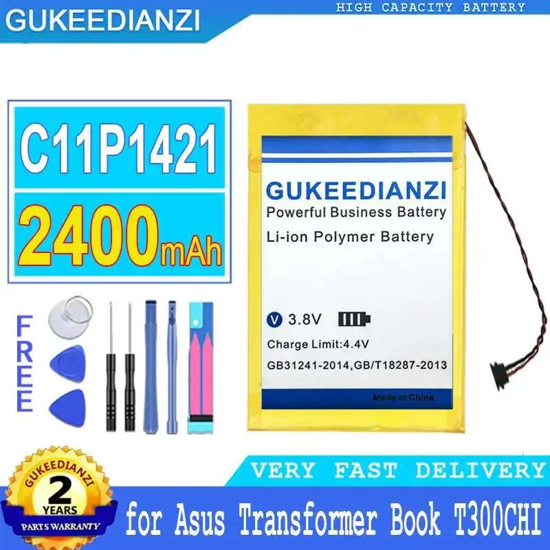 

For Asus Transformer Book T300CHI Keyboard Dock Tablet Battery 2400mAh C11P1421 Long-Lasting High-Efficiency