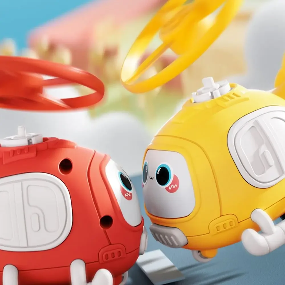 多色ランニングと衝突飛行機衝突飛散プラスチック製漫画飛行機おもちゃ興味深い知的発達