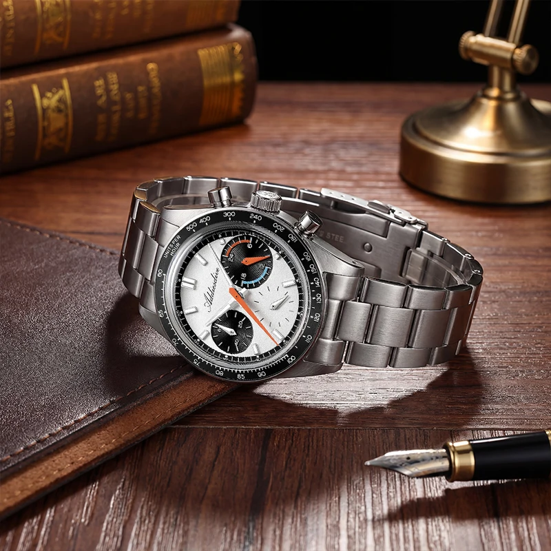 

Новые мужские часы ADDIESDIVE VK63, кварцевые часы с хронографом, 37 мм, цветной циферблат, водонепроницаемые, светящиеся, персонализированные часы AD2539