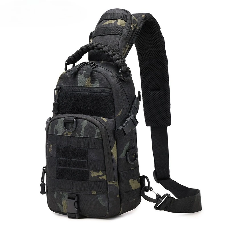 

Outdoor Sports Lure Bag Camouflage Multifunctional Crossbody Backpack for Hiking Travel Chest Bag for Men