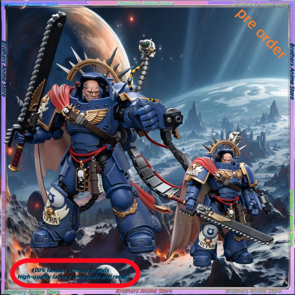 

JOYTOY Dark Source Warhammer 40K Extreme Warrior Heavy Armored Company Commander 1:18 Moving Soldier Model Play