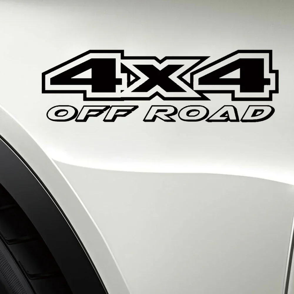 Car Stickers 4x4 Off-road Reflective Sticker Carved Door Trunk Bumper SUV Trim Decal Waterproof Car Exterior Decor Accessories