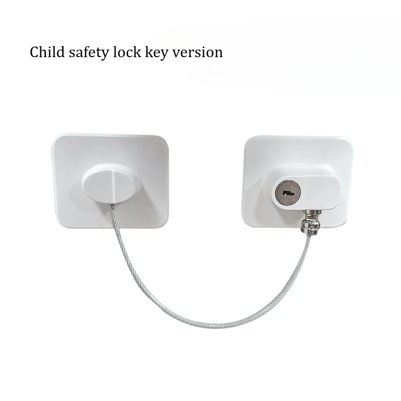 Household stopper, child protection window, refrigerator lock, positioning device, lock mechanism, door lock