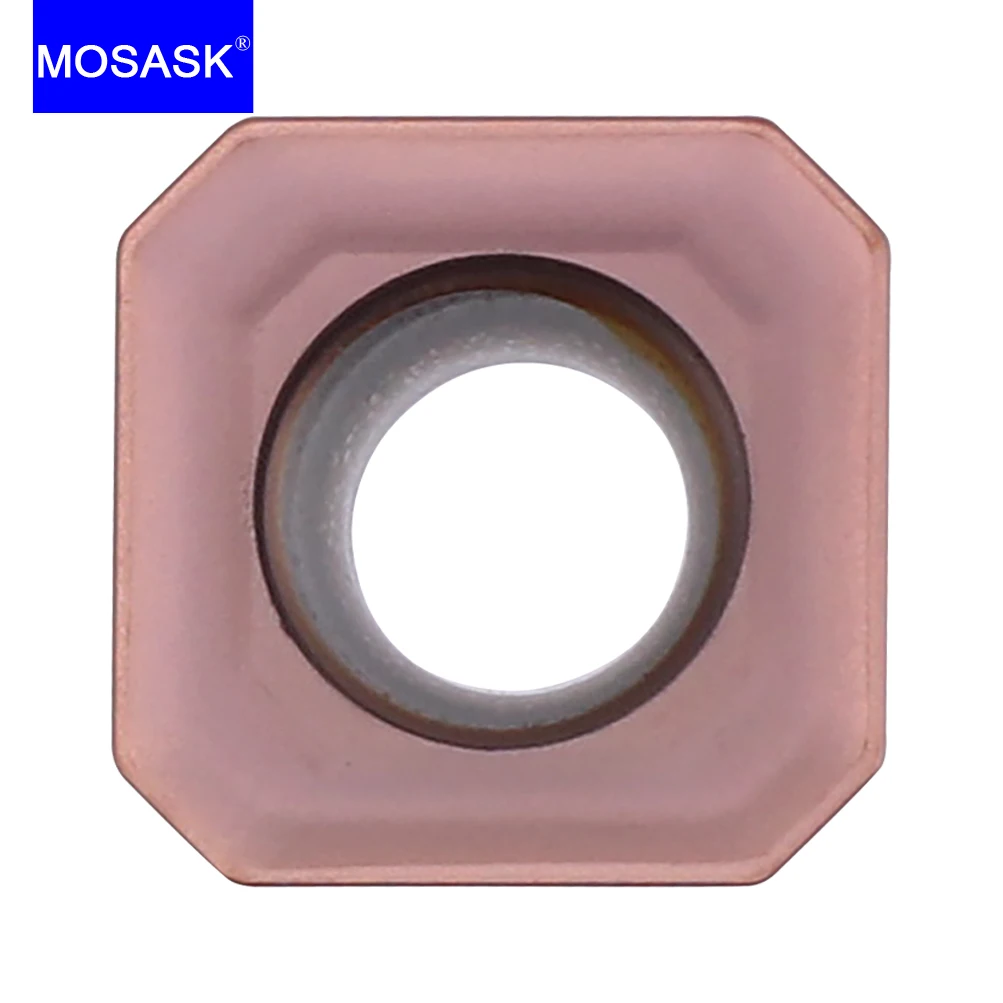 Mosask Fresa de Torno Cnc Fresa de Seht 1204 Zp1521 Inserções Miil de Face em Carboneto Quadrado de 45 Graus com 10 Peças Aço Inoxidável