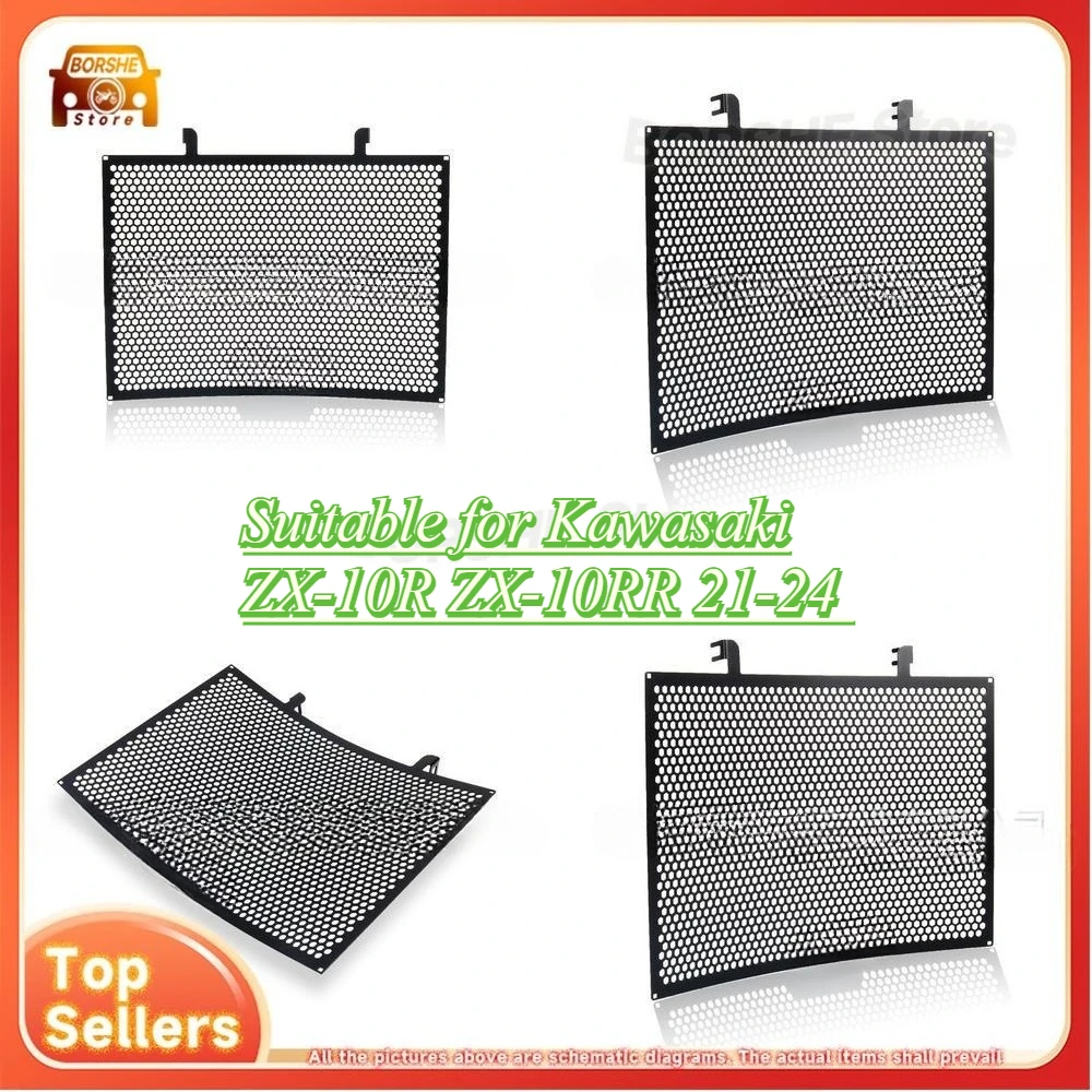 

Suitable for Kawasaki ZX-10R ZX-10RR 21-24 Radiator Guard Mesh Cover for Water Tank Protection and Cooling Upgrade