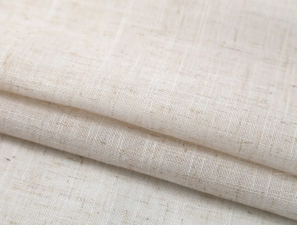 Modern Deco Linen Look Solid Home White Sheer European Style Window Curtains Grommet S Wave for Living Room Bedroom