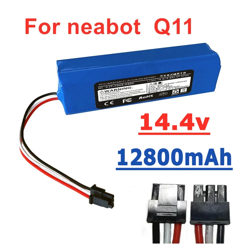 14.8V 12800mAh Original Rechargeable Li-ion Battery for Neabot Robotic Vacuum Cleaner Q11 Battery