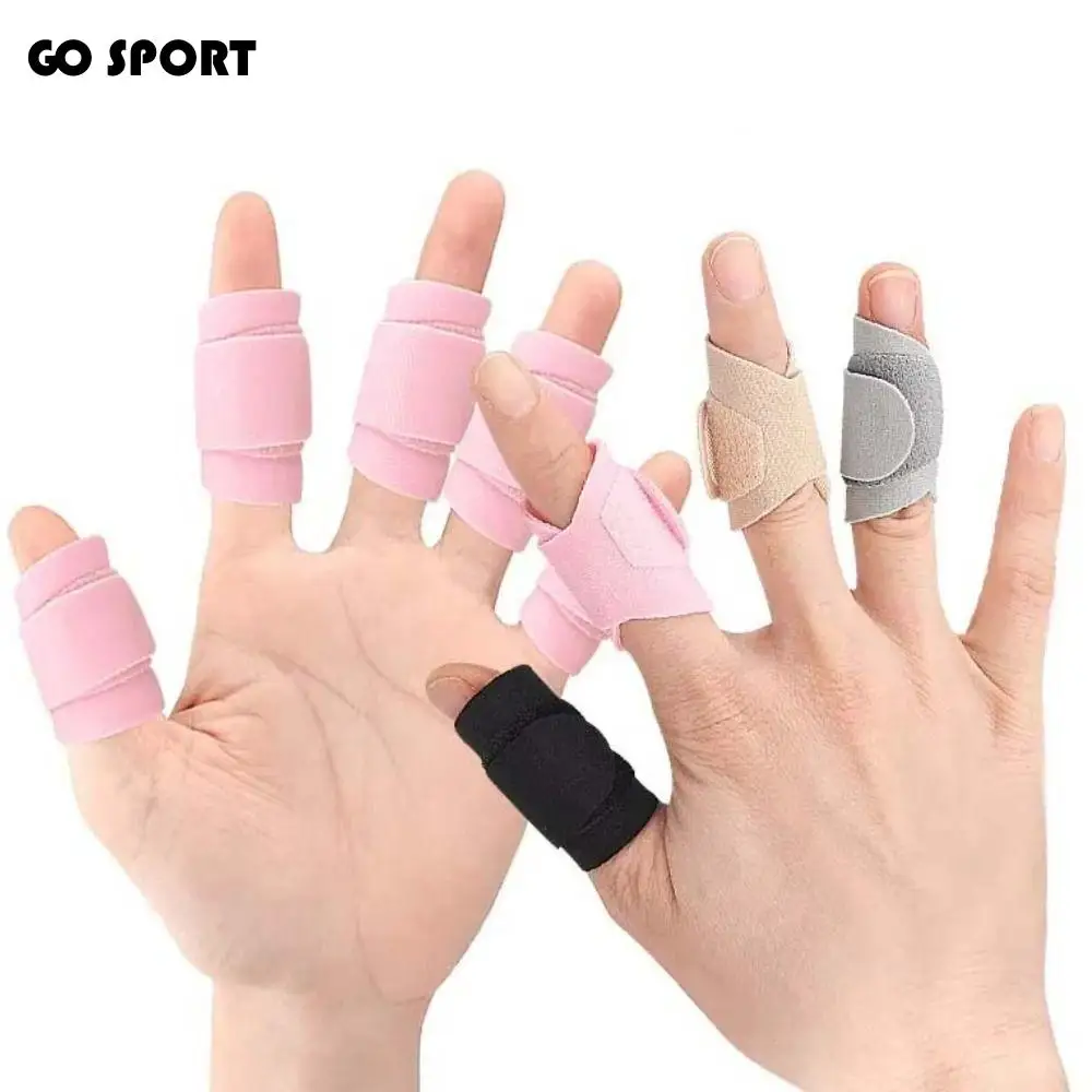 

Adjustable Finger Splint Brace Finger Tape Guard Sleeve Finger Straightening Corrector Thumb Protector Reusable