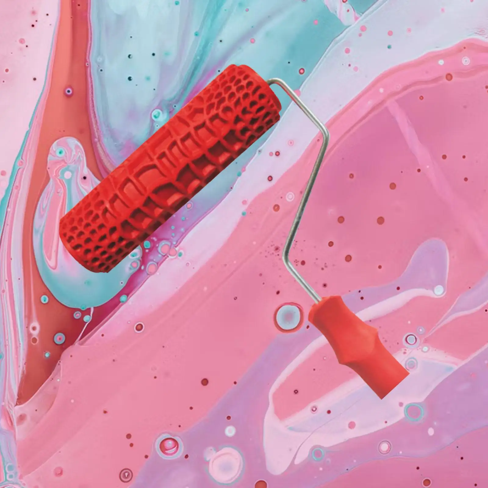 

Бытовая валиковая кисть для рисования, ручная с ручкой, различные узоры