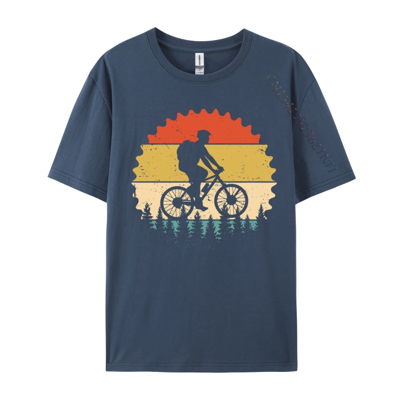 Vintage Mountainbike Retro Fietsen Straat T-shirts Grafische Mannen Tops Shirts Tee Shirts Premium Katoen Drop Shipping