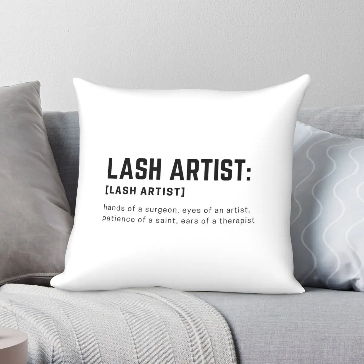 Lash Artist Meaning Pillowcase Polyester Linen Velvet Pattern Zip Decor Home Cushion Cover