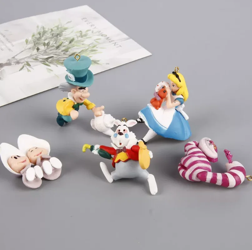 

Алисы в стране чудес, аниме-фигурки Чешир, кот, белый кролик, молодая устрица, экшн-фигурки, игрушки, подарки на день рождения, украшение для рабочего стола