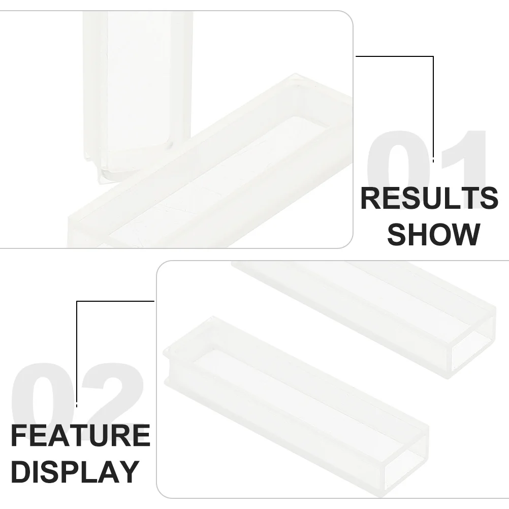 

3Pcs Transparent Glass Colorimetric Cuvette Set 10mm Optical Path Spectrometer Cuvettes for Laboratory Analysis