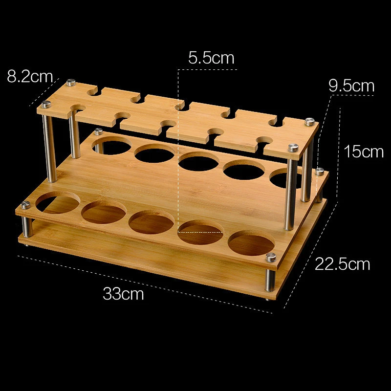 Household  Cup Storage High Legged Bamboo Rack Inverted Home Decoration