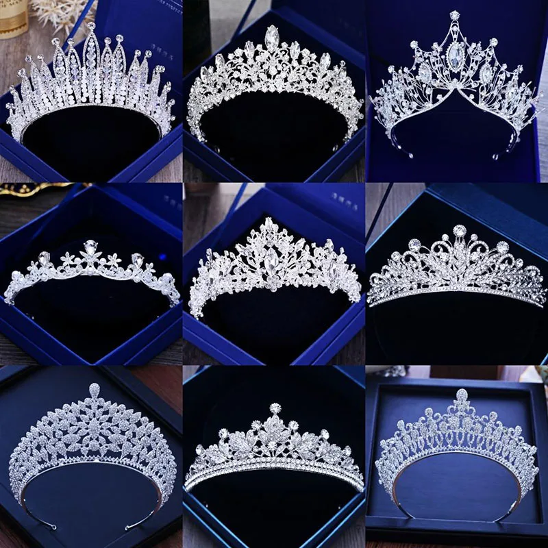 Itacazzo Bridal Headwear Crown Classic Tiaras Suitable for Women\'s Wedding, Birthday, Party Accessories (Can be Quickly Sent)