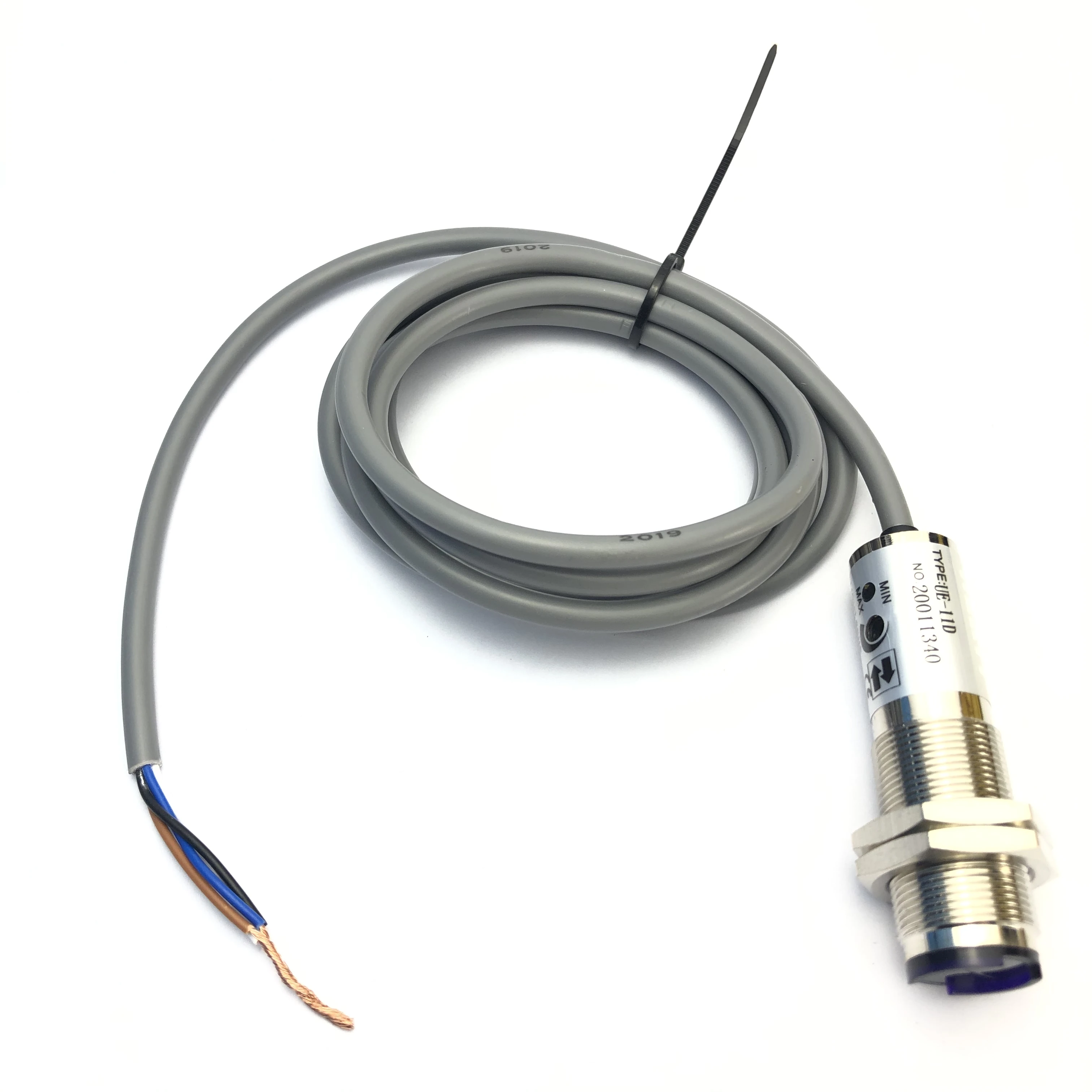UE-40D Stainless Steel Optical Sensor Unique Small Volume Adjustable Detection Distance Cylinder Photoelectric Sensor