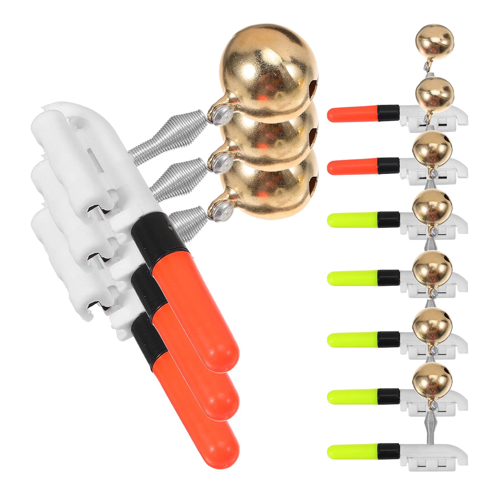 

10pcs Fluorescent Stick Compact Bright Clip Design Light Rod Alarm Lamp Portable Sea Fishing Warning Alarms Fishing