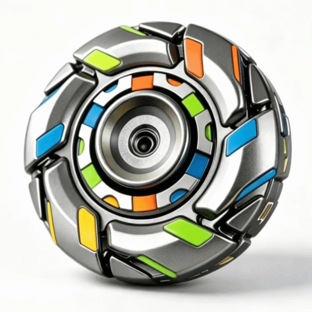 Adult Mechanical Fidget Spinner Deformable Smooth Spin Spinning Premium Alloy Magnetic Metal Fidget Sliders Office Relaxation view 5