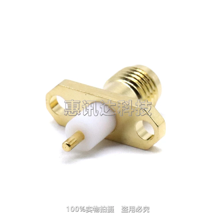 SMA-KFD5 diamond SMA with two-hole flange fixed connector, insulator length 5MM conductor length 3MM