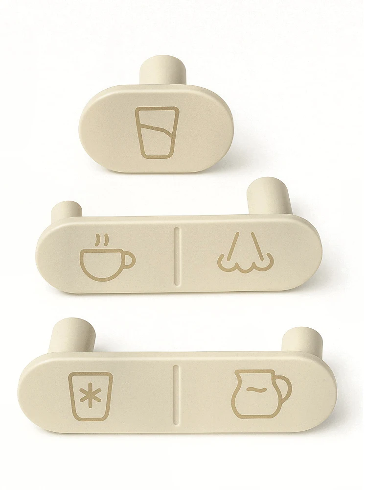 Button set Cream, Virgin Pure T7, Primo, Strauss Water T7, Tana Bar, TANAWATER, Ikija M7, Tami 4 Systemtenik, compatible