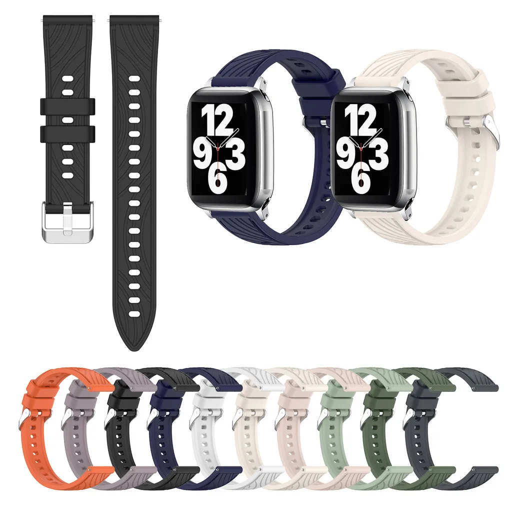 Silicone Strap for Apple watch Ultra2 Series 10 98765 SE 4321 Ultra 46mm 49mm 38mm 40mm 42mm 44mm 41mm 45mm Pattern Lines Bands