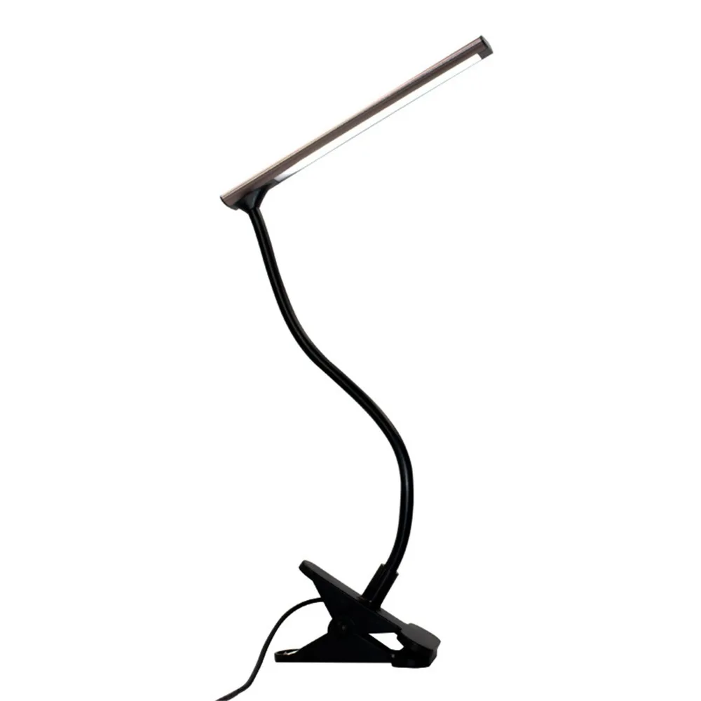 Portable Clip On Desk Lamp 360 Degree Adjustable USB Powered LED Reading Lamp Wide Luminous Area Flexible Table Lamp Reading