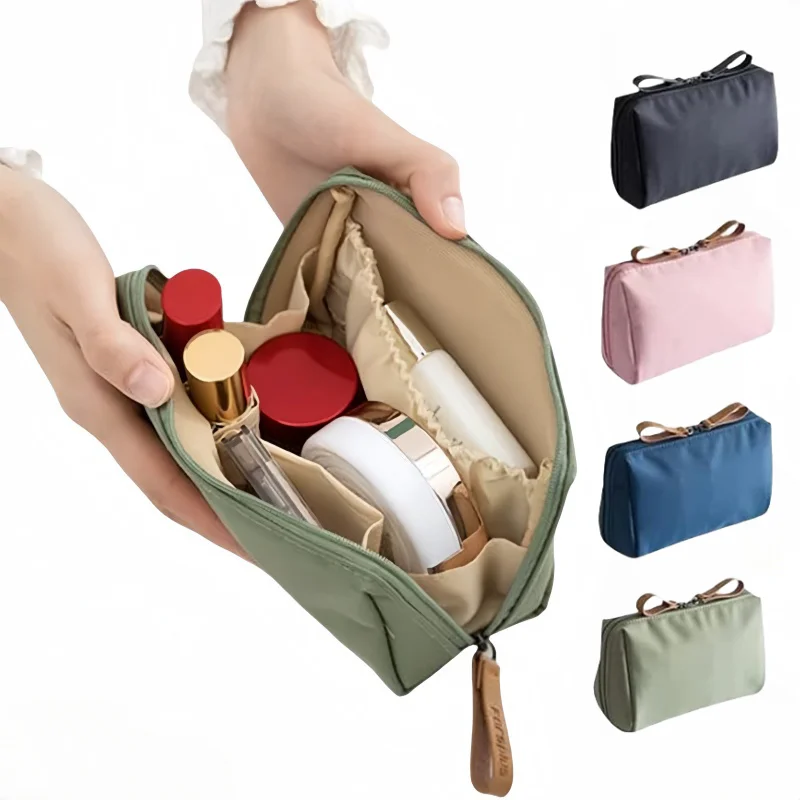 Women's Cosmetic Handbag Travel Portable Toiletry Storage Bag Mini Lady Lipstick Perfume Makeup Organizer Beauty Case