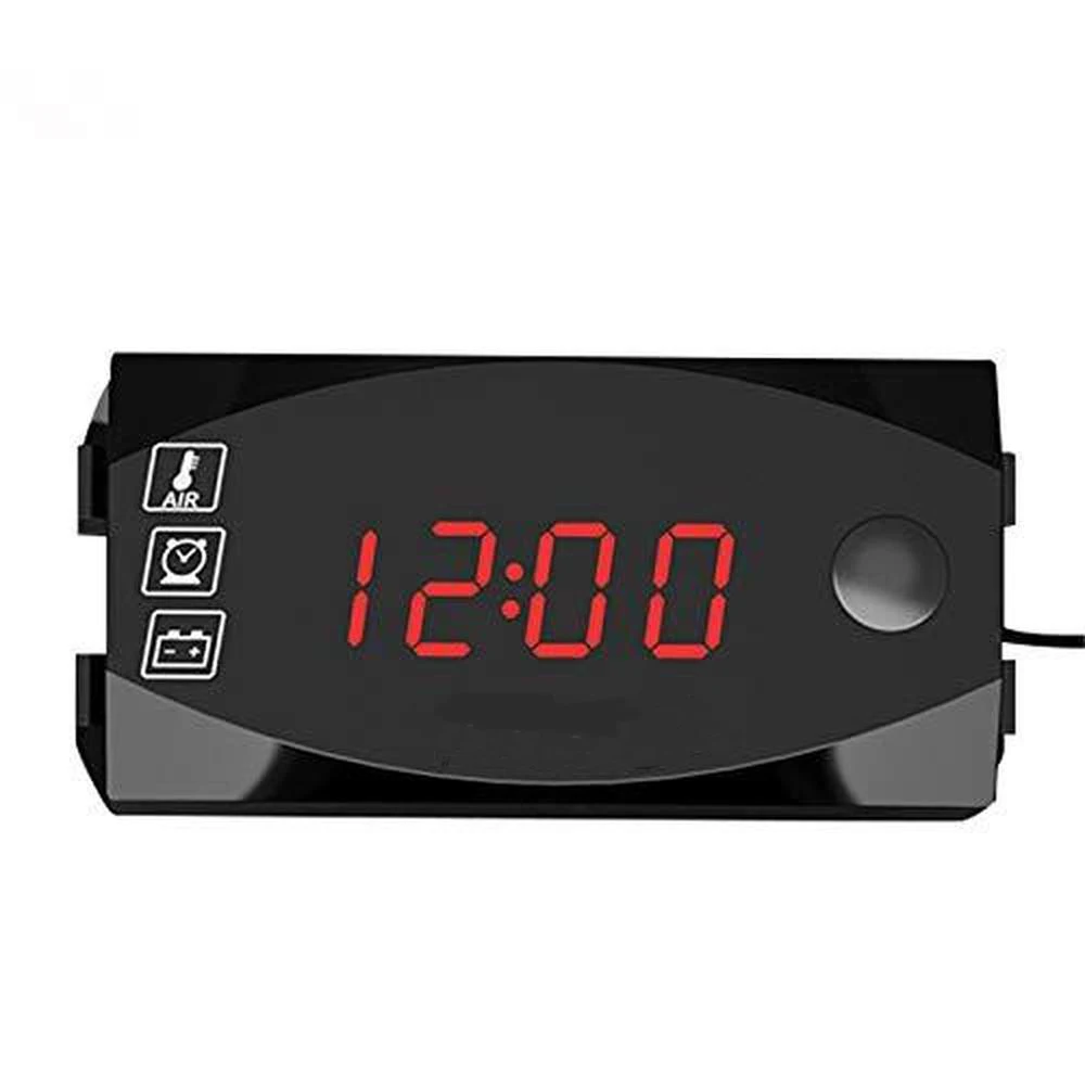 Car Electronic Clock Plastic and LCD Material For 12V motorcycles and many other vehicle models Durable accessories
