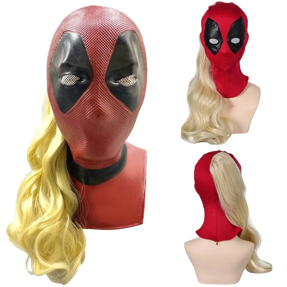 

Ladypool Dead Cosplay Pool Wig Mask Fantasia Costume Disguise for Women Kids Superhero Halloween Carnival Costume Accessories