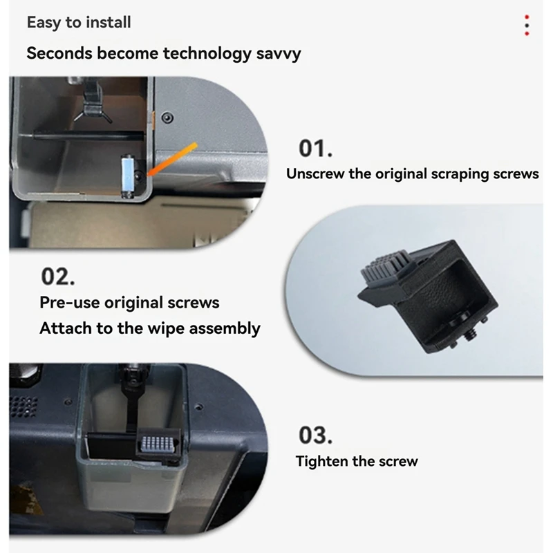 HJ-For Bambu Lab X1 Carbon Nozzle Cleaning Kit For X1 Series Lip Cleaning Components Essential Maintenance Accessory