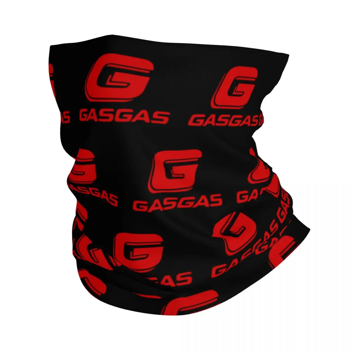 Bandana a cuadros con Logo de Gasgas para hombre y mujer, bufanda con estampado para la cara, pañuelo multifuncional para ciclismo, Unisex, para