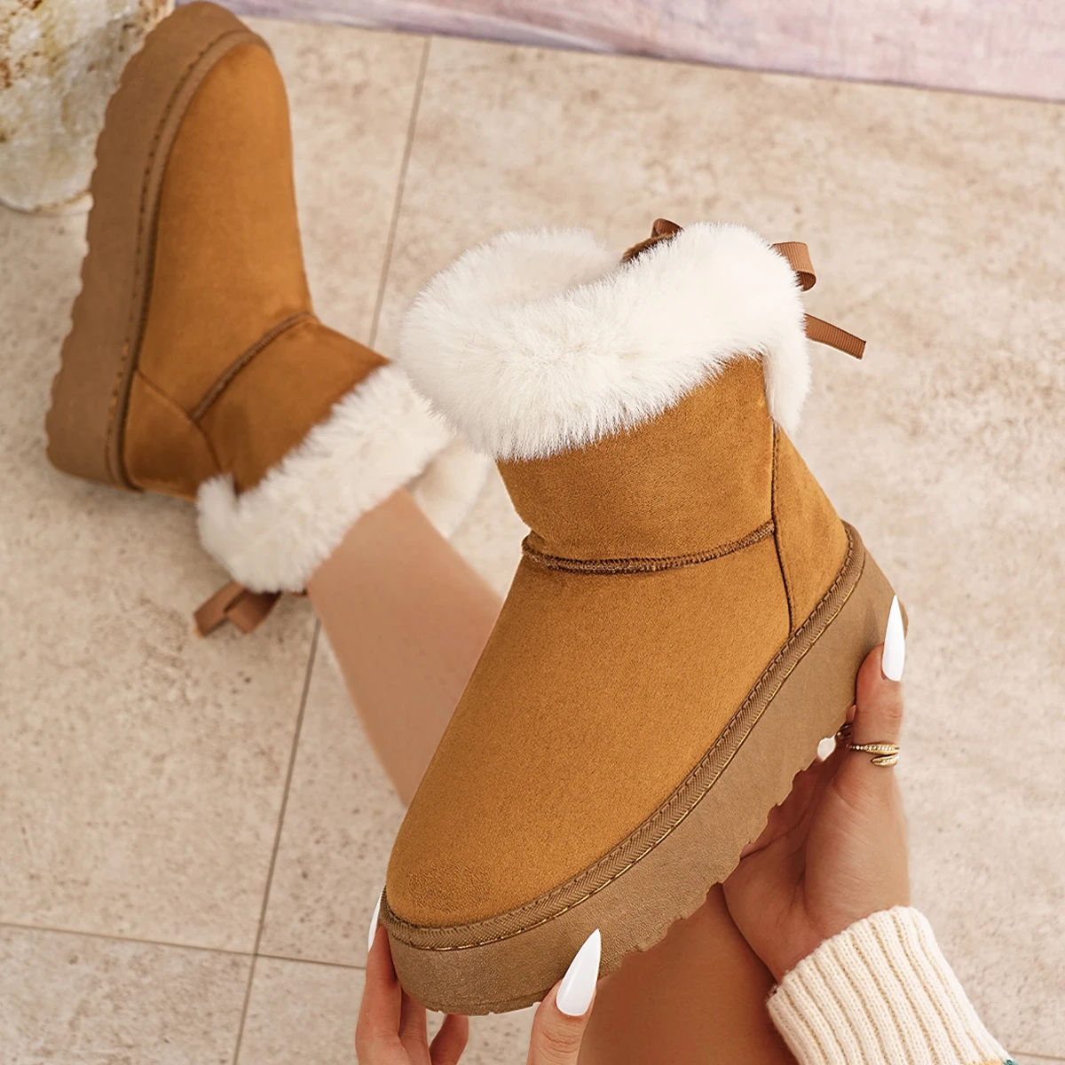 Women Trend Ankle Boots 2025 New Anti-slip Cotton Fashion Retro Outdoor Designer Shoes Women Casual Snow Boots Zapatos De Mujer