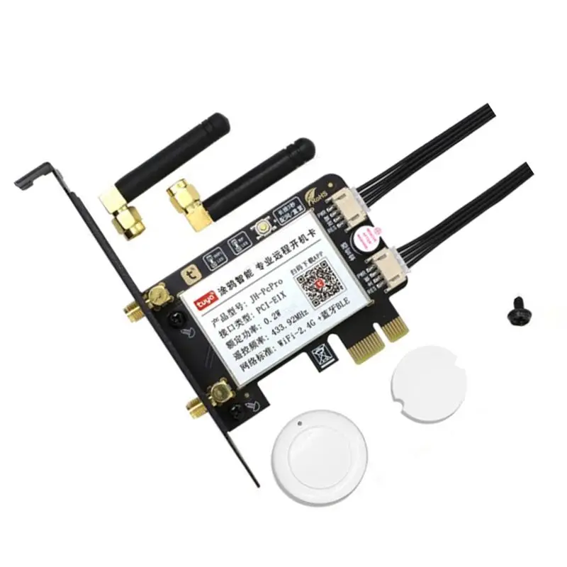 Tuya Wifi Computer Power Reset Switch Pcie Card For PC Destop Computer,APP Remote Control,Support Google Home