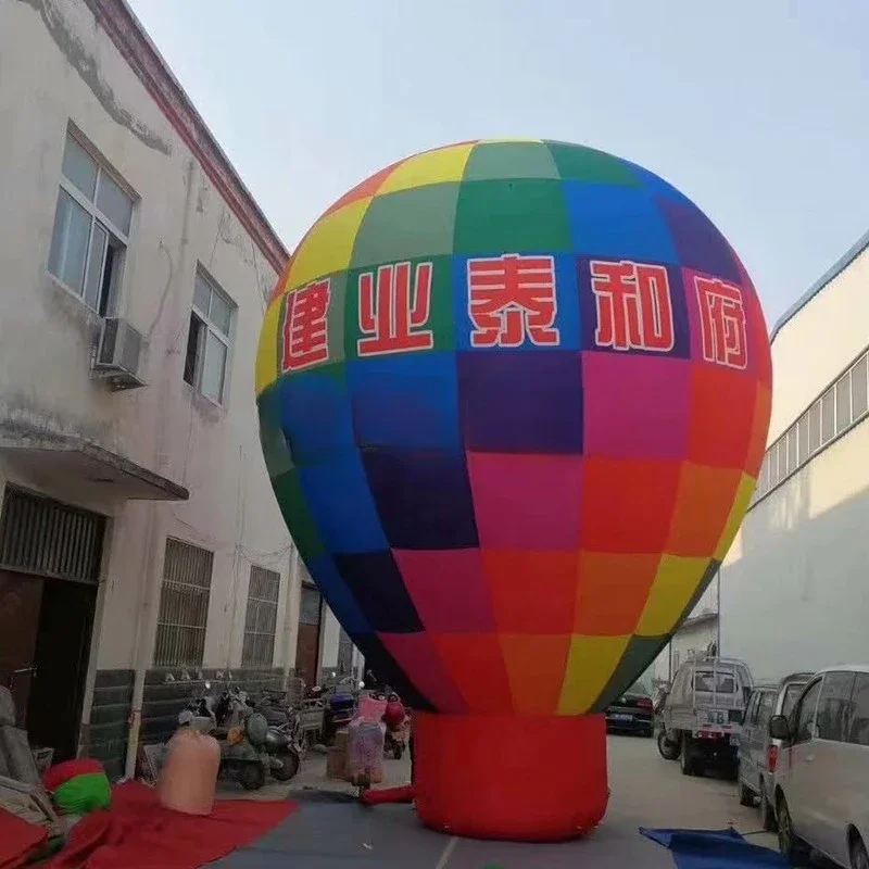 rooftop standing advertising hot air balloon model standing Inflatable hot air balloon shape/ inflatable roof balloon