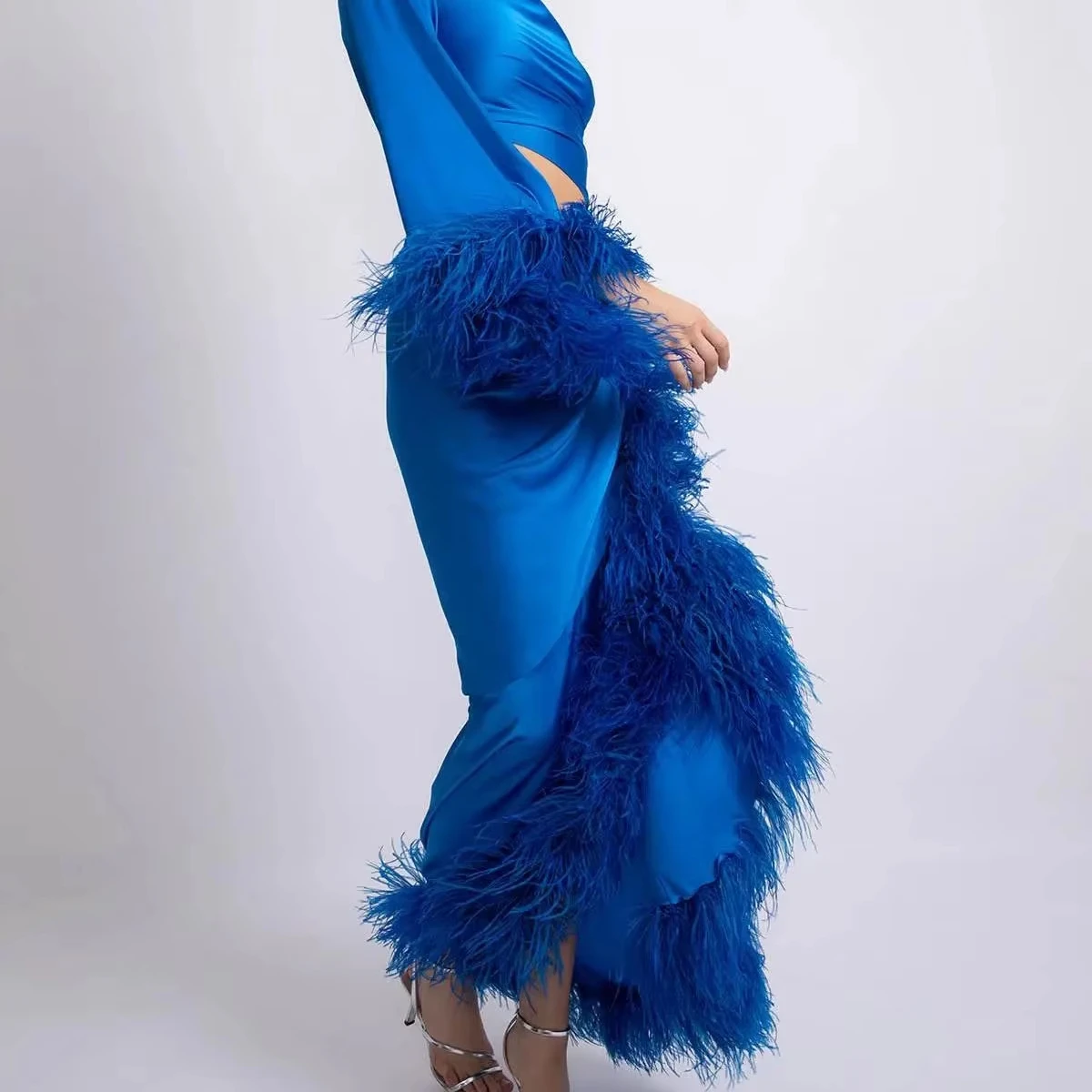 2 6 8 10 15 Ply Natural Ostrich Feather Boa 2M Plumes Trim for Wedding Dress Sewing Accessories Customized Costume Decoration