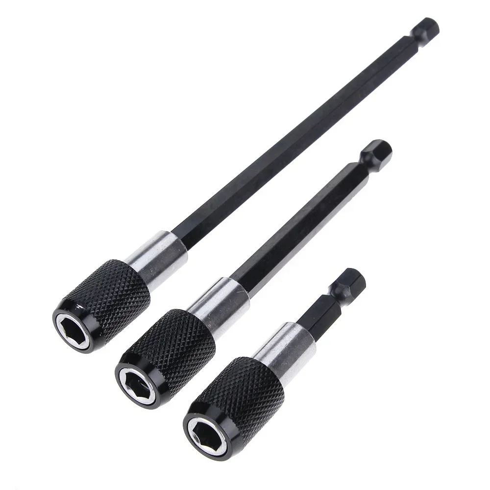 

STONEGO 1 шт./3 шт. 60/100/150 мм удлинитель 1/4 дюйма быстро шестигранный хвостовик магнитная электрическая отвертка удлинитель держатель бит