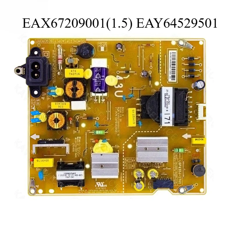 

Genuine Power Supply Board EAX67209001(1.5) EAY64529501 LGP43DJ-17U1 is for 43UK6300PUE 43UM6910PUA 43UM6950DUB 43UN6950ZUA TV
