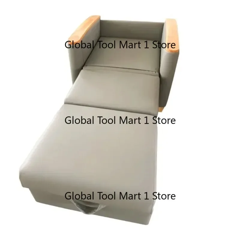 High-Class Hospital Patient Room Chairs Luxurious M-al Office Wooden Armrest Folding With Metal For Patient Accompanying