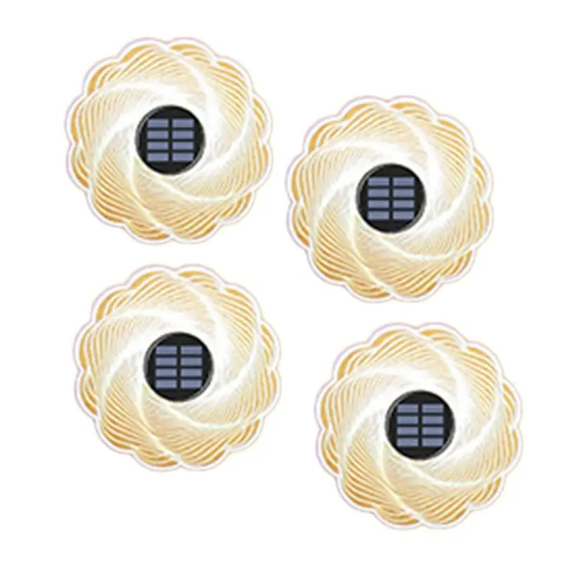 

A36T-4PCS Solar Acrylic Garden Buried Light Outdoor Garden Light Waterproof Luminous Wall Decoration Wall Washing Light