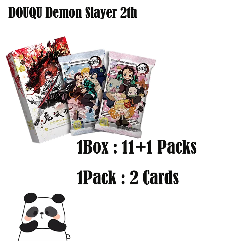 DOUQU Demon Slayer Wave 2  Collection Card Piece of Time Wedding Boxes Hobby CCG Nezuko Tanjirou Booster Box Kids Toy Gifts