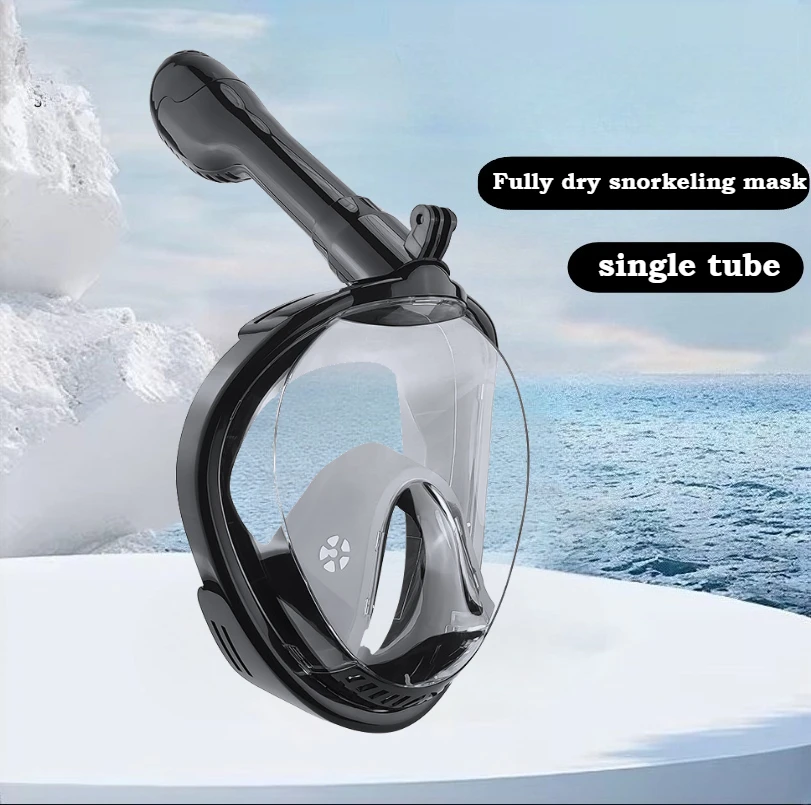 

Full Face Snorkel Mask with Detachable Camera Mount Wide View Snorkeling Diving Mask for Adult Youth Swimming Equipment