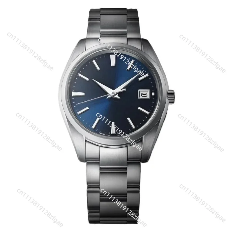 SBGP013 quartz steel belt watch formal wear casual simple blue plate sapphire five-sided polished pointer calendar steel belt