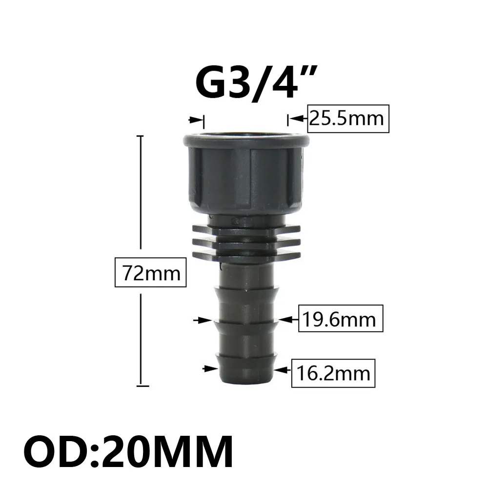 8/16/20/25/32mm Garden PE Tube Connector 1/2 3/4 1\