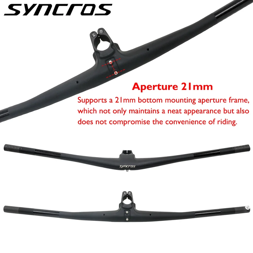 SYNCROS HIXON IC SL Integrated Cockpit Carbon Fiber MTB Handlebar 4°/5° 15/25mm Mini Rise 40/50mm Stem All Mountain Cycling XC - view 5