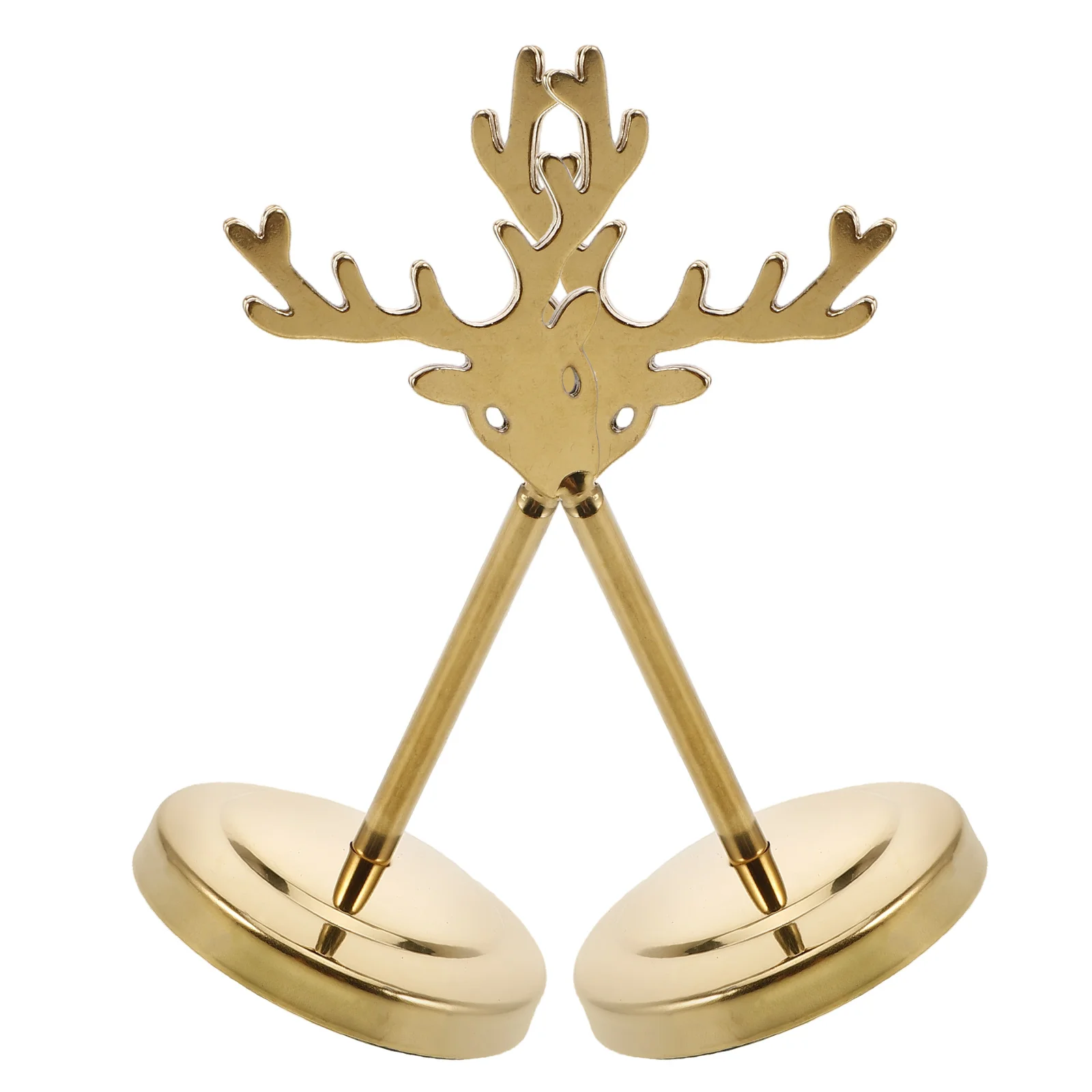

2 Pcs Table Number Holder Stainless Steel Creative Design Menu Stand Banquet Wedding Birthday Party Photo Name Card Stand